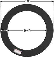Universal Trampoline Repalcement Safety Pad, 8ft 10ft 12ft 14ft 15ft 16ft Wat…
