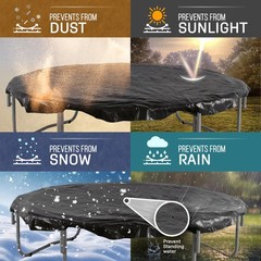 Machrus Trampoline Weather Cover – 7.5FT 8FT 10FT 11FT 12FT 13FT 14FT 15FT 16…