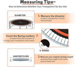 Trampoline Mat Replacement-Fits 15Ft Trampline Frame with 96/108 Rings for Choos