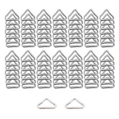 100Pcs 3.8cm Metal Triangular Rings Buckles for Trampoline Replacement Parts