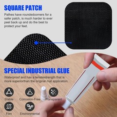 Trampoline Repair Kit – 3 Patch Sizes for Mat Tears & Holes + Ground Stakes