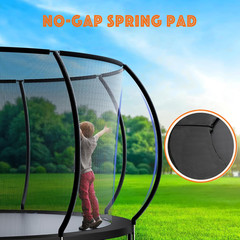 Trampoline Spring Cover, 14FT Trampoline Pad Replacement, No Holes for Poles, W