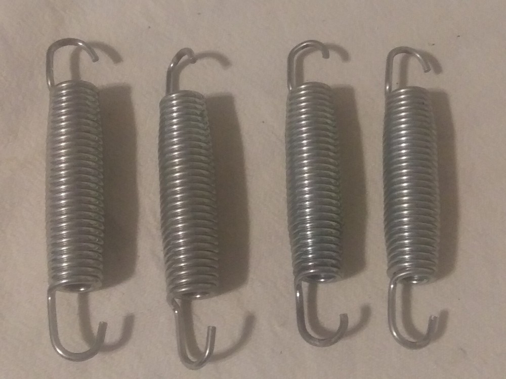 Set Of 4 Galvanized Steel Trampoline Replacement Springs 5.5” Inch Heavy Duty