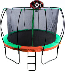 Trampoline Basketball Hoop, Fits Straight and Curved Pole Basketball Hoop for Tr