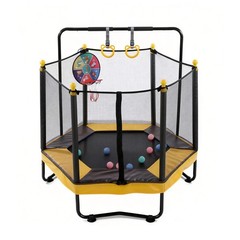 54 Inch Trampoline for Kids with Enclosure, Indoor & Outdoor Toddler Trampoline
