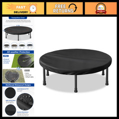 Waterproof Mini Trampoline Cover 40 Inch – Fitness Protection for Adults – Black
