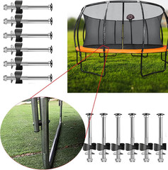 12 PCS Trampoline Screws, Long Screw Trampoline Replacement Parts, Anti-Loose Bo