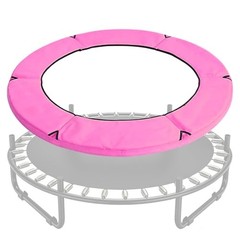 Small Trampoline Pad, Round Spring Replacement Cover, 4.6 FT Pink-4.6 FT / 55″