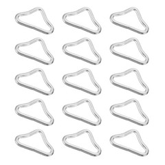40Pcs Durable Steel Triangle Ring Buckles for Trampoline and Bag Strap Use