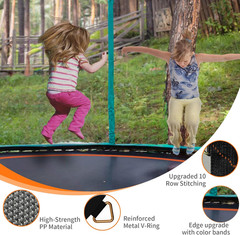Trampoline Mat Replacement，Fits 14Ft Frame, With72/80/84/88/96 Rings for Choose,