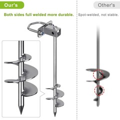 Earth Anchors for Trampolines, Sheds, and Mobile Homes – Fully Welded Design