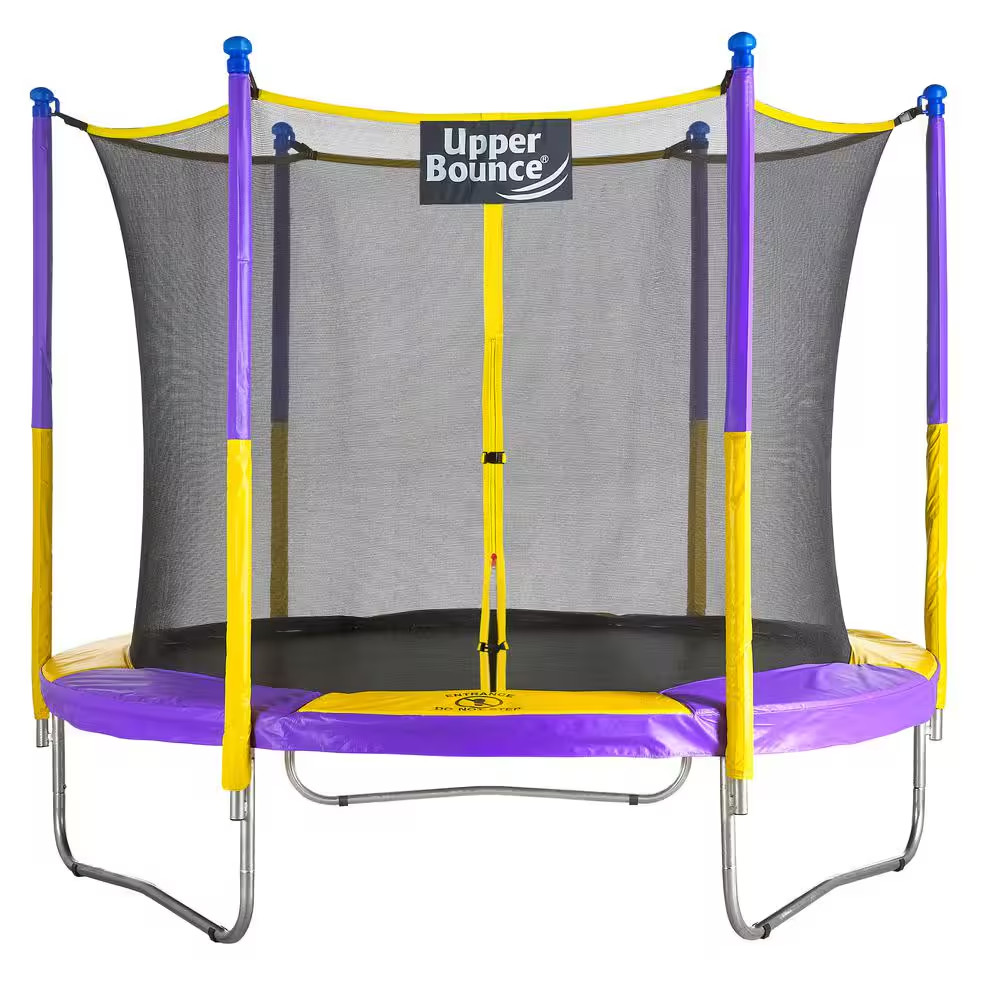 Machrus Upper Bounce 9 Ft. round Trampoline Set with Safety Enclosure System Out