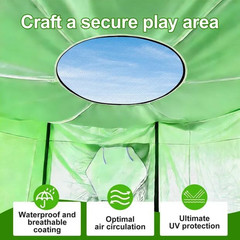 14FT Trampoline Tent Cover (Tent Only),Fits for 6 Straight Pole round Trampoline