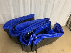 Edge cover for garden trampoline jumper spring cover in blue Ø 305 cm