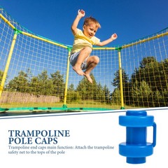 10Pcs Reusable Blue Trampoline Pole Caps PP Material Replacement Parts