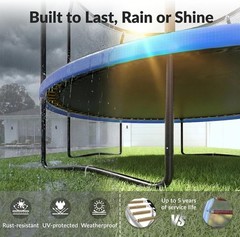 Trampoline Outdoor 8FT 10FT 12FT 14FT 15FT 16FT Trampoline W/ Basketball Hoop &