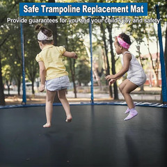 12FT 14FT 15FT Trampoline Mat Replacement, Fits 5.5″ Springs 72 80 V-Hooks round