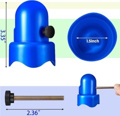 Complete Trampoline Safety Cap Set – 1.5″ Replacement with Stainless Fasteners