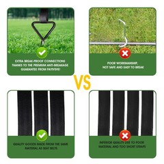 Trampoline Stakes 4 Pack – Heavy Duty Trampoline Anchors Kit – Screw In Groun…