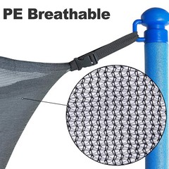 12 13 14 15ft Trampoline Safety Net Round Replacement For 4 6 8 Poles Enclosure