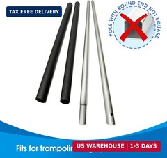 1 Set Universal Trampoline Replacement Pole Set – Straight Upper & Lower Enclosu