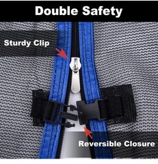 Trampoline Net Replacement for Straight Pole 14ft Round Frame Enclosure 4 Poles