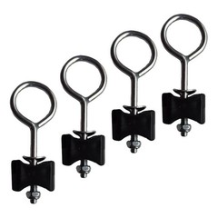 4Pcs Reusable Trampoline Screws Silver Professional Outdoor Fixing Accessories