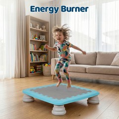 Sensory Integration Mini Trampoline, Balance Training Bounce Board for Kids