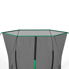 6FT No Gap Trampoline Dark Green Steel Frame Silent Bungee Cord Bounce
