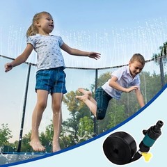 Trampoline Net Replacement with Sprinkler 14Ft Safety Enclosure Net Weather
