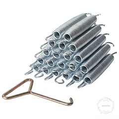 20 pcs Trampoline Springs, 7inch Heavy Duty Trampoline Springs Stainless Steel