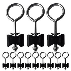 12Pcs Outdoor Trampoline Replacement Screws Durable Metal Sheeting Black Set