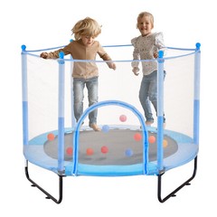 60″ Trampoline for Kids Mini Toddler Trampoline with Net Indoor Outdoor