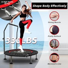 Foldable Mini Trampoline 40 48in for Adults Kids