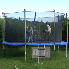 Trampoline Ladder, 2 Steps with Wide Step, Trampoline Steps