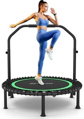 Adult Exercise Trampoline with Resistance Bands,Ideal for Home, Garden, and Gym!
