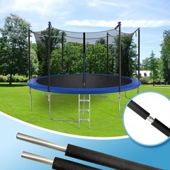 6 Universal Trampoline Replmnt SAFETY Poles W/Clamp/Hardware*Fits Straight Pole*