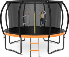 12 FT Outdoor Trampoline with Enclosed Net, 12FT Recreational Trampoline for Kid