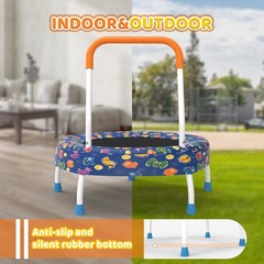 28″ Toddler Trampoline with Handle for Kids 1 Year Plus