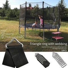 Trampoline Replacement Triangle Rings 10pcs