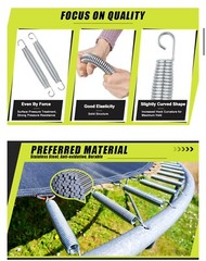 New! Lot Of 2 Stainless Steel Trampoline 7” Springs Heavy Duty Weather Resistant