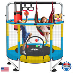 Py Super Mode 55 Trampoline For Kids Enclosure Toddler Trampoline Adjustable
