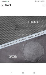 Trampoline Repair Kit 4 Inch Circle Patch Mat Hole Tear Fix Easy DIY W/Glue
