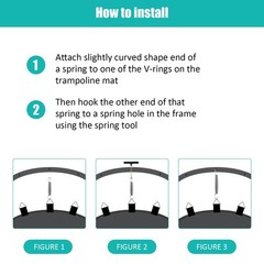 Heavy Duty 5.5” Trampoline Springs – 12pcs Stainless Steel Replacement Set