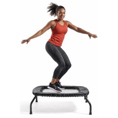 Sunny Health & Fitness Springless Fitness Trampoline Premium Adjustable Bungee
