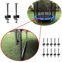 PXRJE 12 Pieces Trampoline Enclosure Pole Gap Spacers,Galvanized Steel Trampo…