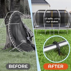 ® 12 Inch Trampoline Anchors, Trampoline Stakes, Ground Stakes Heavy Duty, Gr…