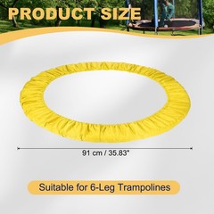 Trampolines Spring Cover 6 Holes Trampolines Replacement Cover 36″ & Yellow
