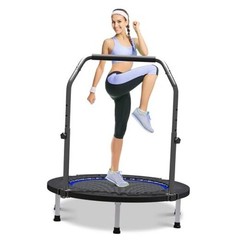 40″/48″ Rebounder Trampoline for Adults Mini Trampoline for Adults Blue-40in