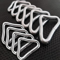 10pc Trampoline Triangle Buckle V-Ring Replacement Galvanized Steel Repair Kit